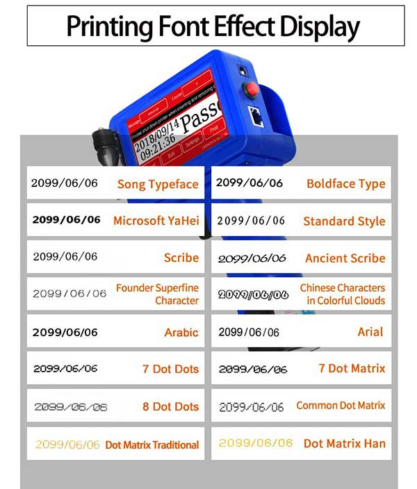 Meenjet Manual Inkjet Coder M6