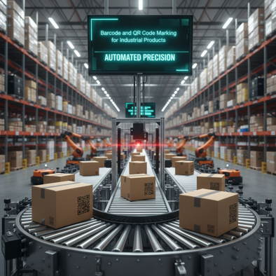 Marcado de Códigos de Barras y QR para Productos Industriales