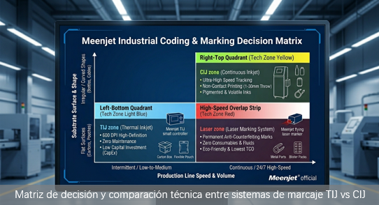 TIJ vs. CIJ: Cómo elegir la mejor solución de codificación industrial