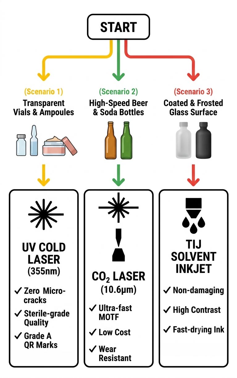 Guía Láser UV: Solucionar Errores de Lectura de Códigos QR en Botellas de Vidrio (Errores de No-Lectura) Guía Láser UV: Solucionar Errores de Lectura de Códigos QR en Botellas de Vidrio (Errores de No-Lectura)