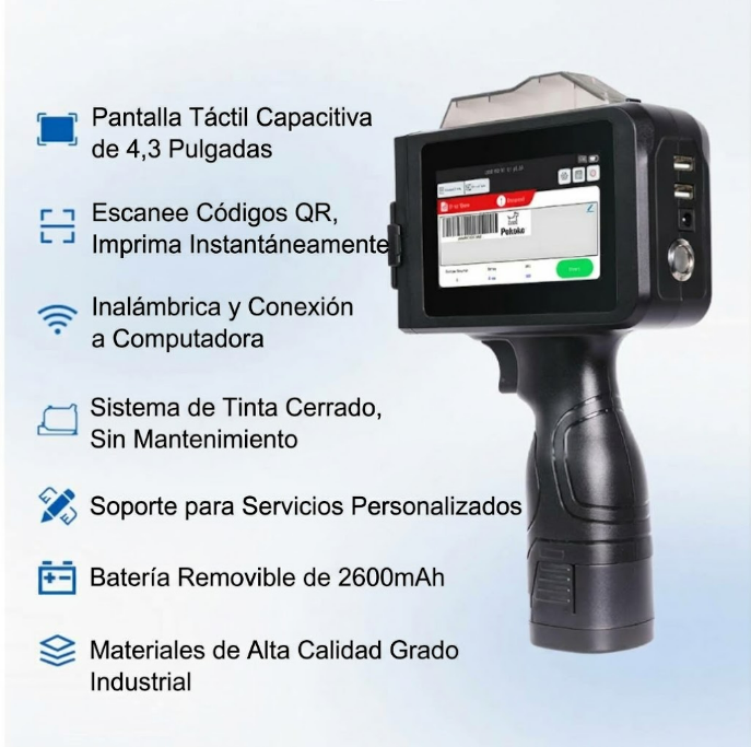 Impresora de Inyección de Tinta Portátil M9