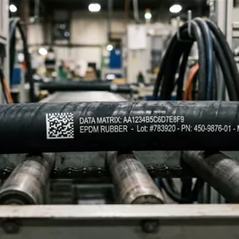 Cómo Imprimir Códigos DataMatrix de Alto Contraste en Mangueras de Goma Negra y EPDM (Soluciones de Tinta Blanca y Láser UV)
